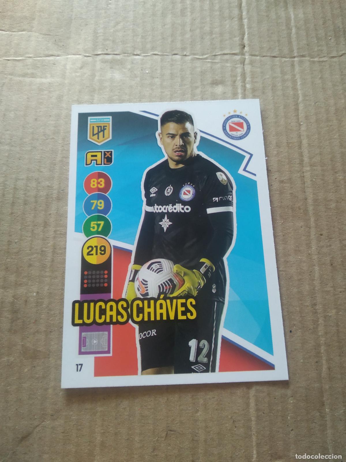 Fu&szlig;ball-Sticker: 17 LUCAS CHAVES ARGENTINOS JUNIORS CROMO FUTBOL ARGENTINO PANINI LIGA ARGENTINA 2021 ADRENALYN