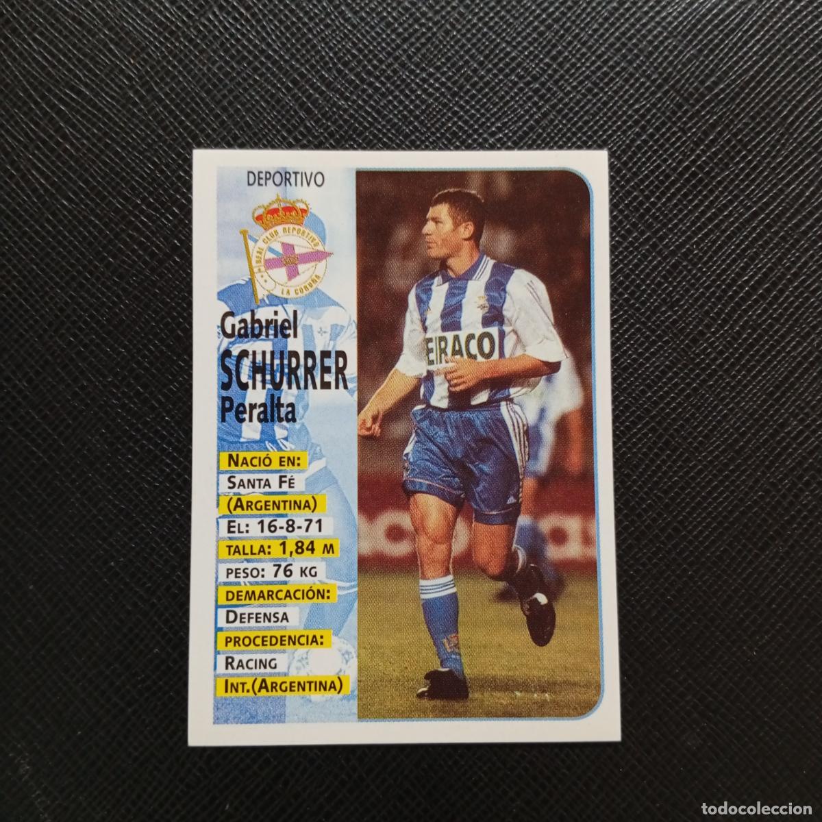 Fu&szlig;ball-Sticker: 224A 224 SCHURRER DEPORTIVO CORU&Ntilde;A PANINI 1998 1999 CROMO FUTBOL LIGA 98 99 - SIN PEGAR - A67 PG451