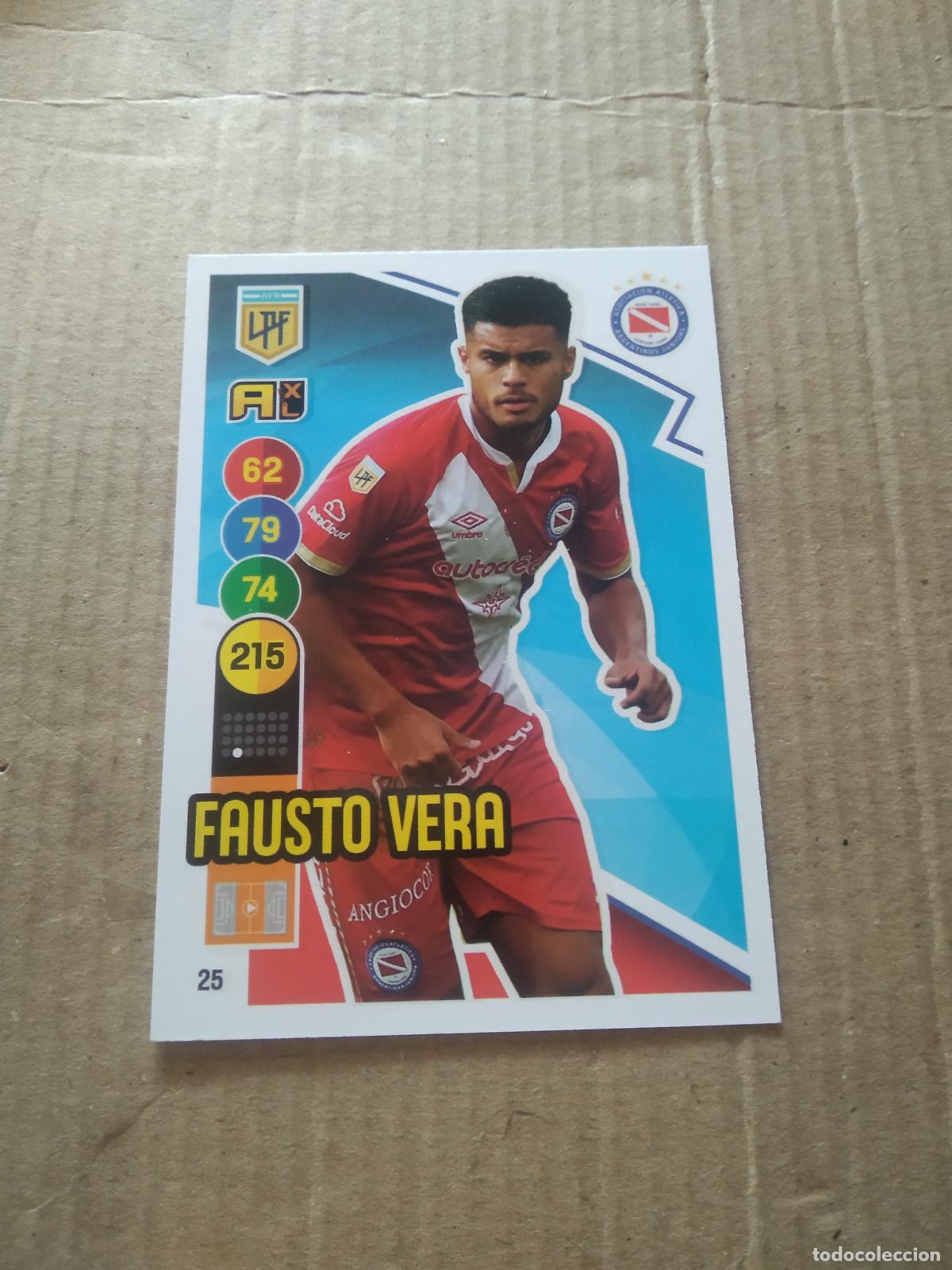 Fu&szlig;ball-Sticker: 25 FAUSTO VERA ARGENTINOS JUNIORS CROMO FUTBOL ARGENTINO PANINI LIGA ARGENTINA 2021 ADRENALYN
