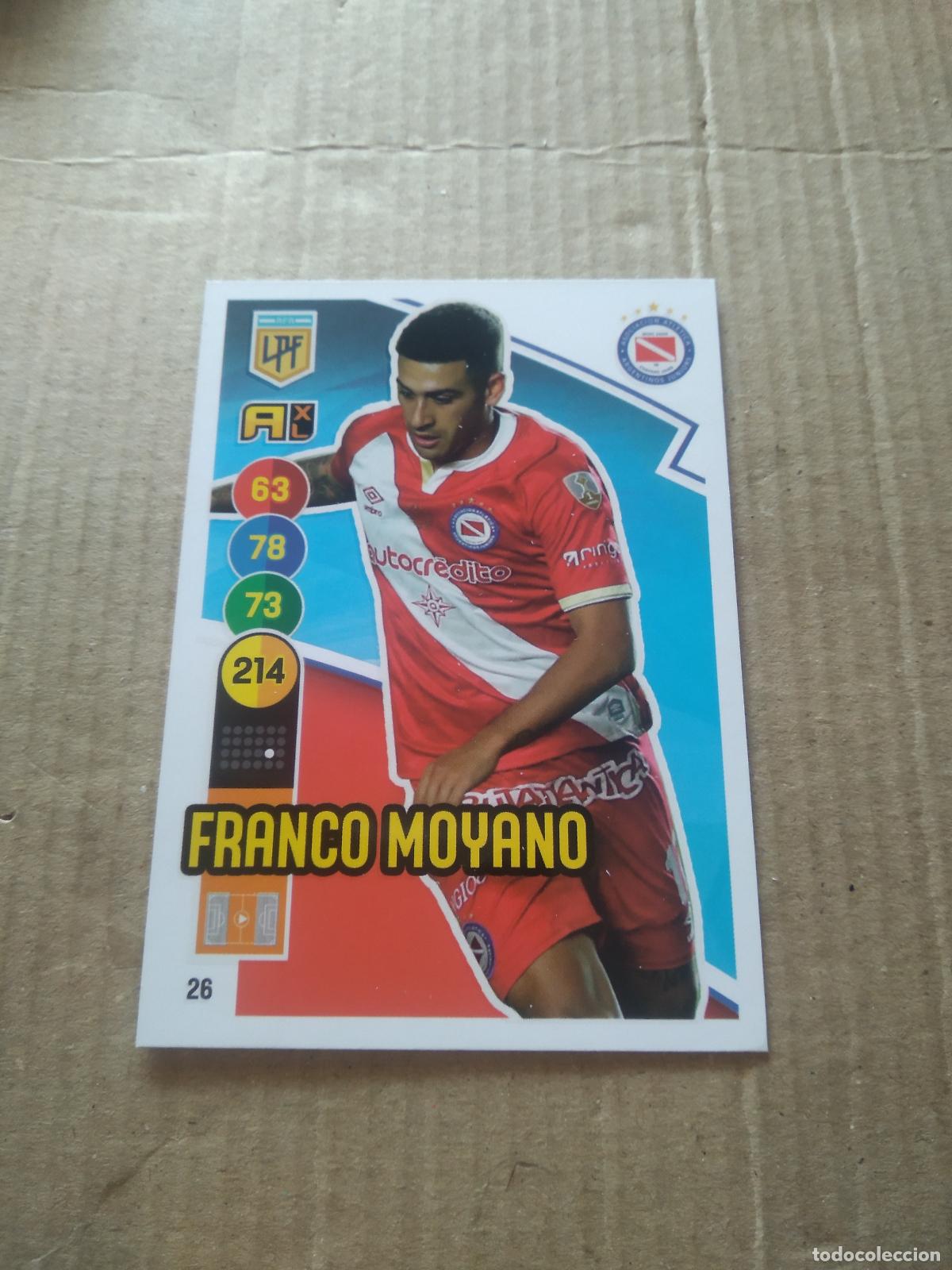 Fu&szlig;ball-Sticker: 26 FRANCO MOYANO ARGENTINOS JUNIORS CROMO FUTBOL ARGENTINO PANINI LIGA ARGENTINA 2021 ADRENALYN