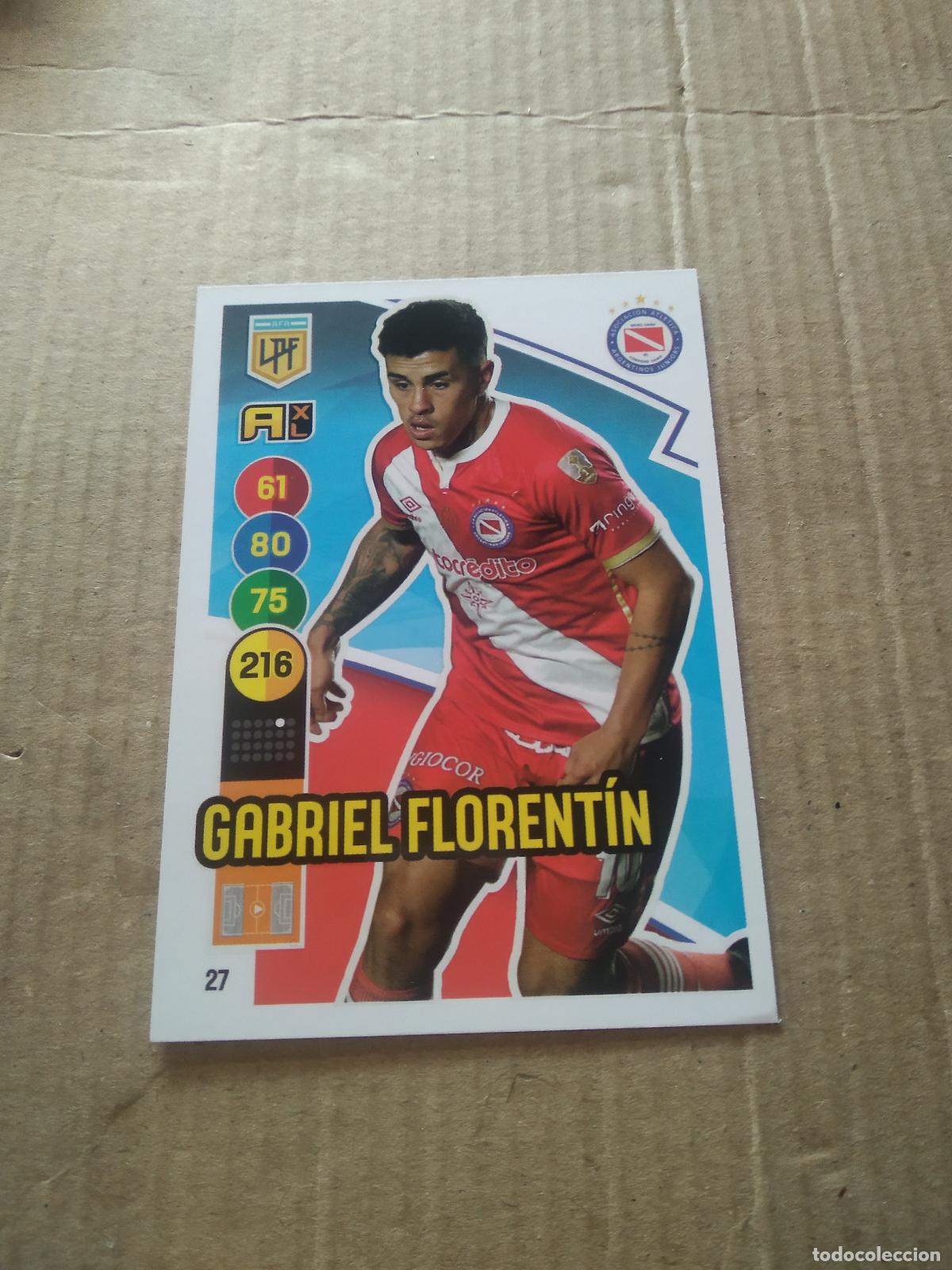 Fu&szlig;ball-Sticker: 27 GABRIEL FLORENTIN ARGENTINOS JUNIORS CROMO FUTBOL ARGENTINO PANINI LIGA ARGENTINA 2021 ADRENALYN