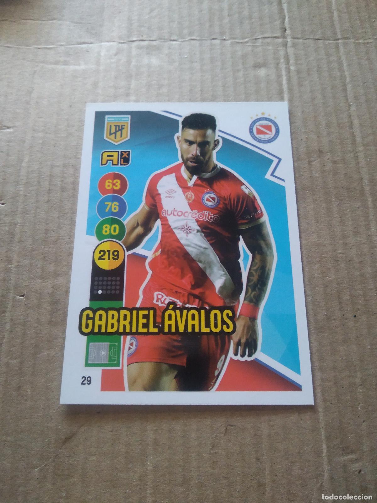 Fu&szlig;ball-Sticker: 29 GABRIEL AVALOS ARGENTINOS JUNIORS CROMO FUTBOL ARGENTINO PANINI LIGA ARGENTINA 2021 ADRENALYN