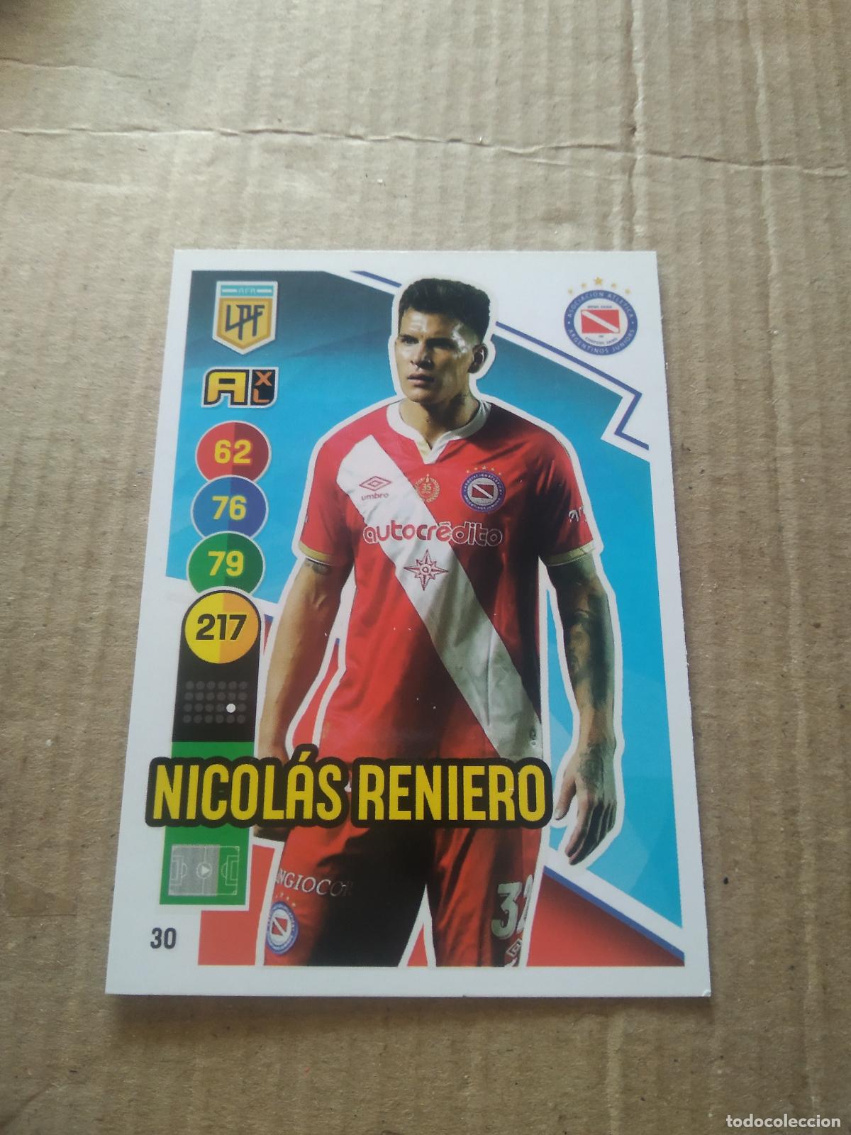 Fu&szlig;ball-Sticker: 30 NICOLAS RENIERO ARGENTINOS JUNIORS CROMO FUTBOL ARGENTINO PANINI LIGA ARGENTINA 2021 ADRENALYN
