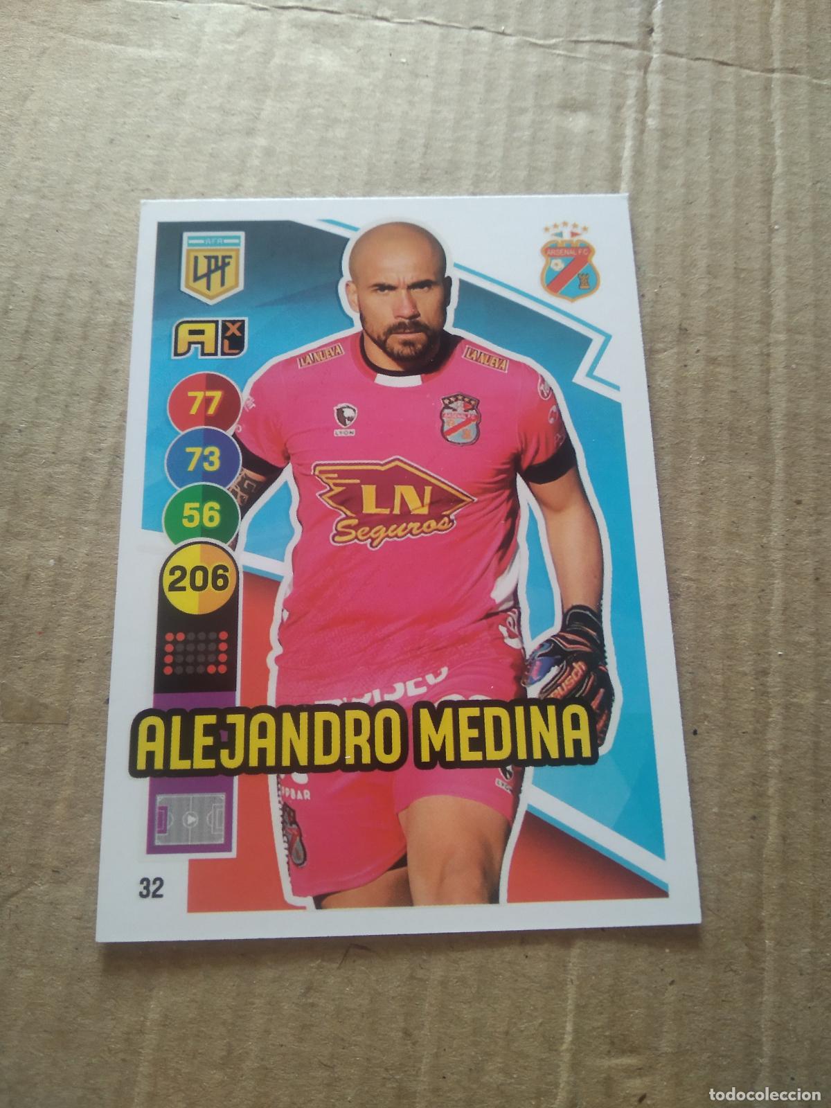 Fu&szlig;ball-Sticker: 32 ALEJANDRO MEDINA ARSENAL CROMO FUTBOL ARGENTINO PANINI LIGA ARGENTINA 2021 ADRENALYN