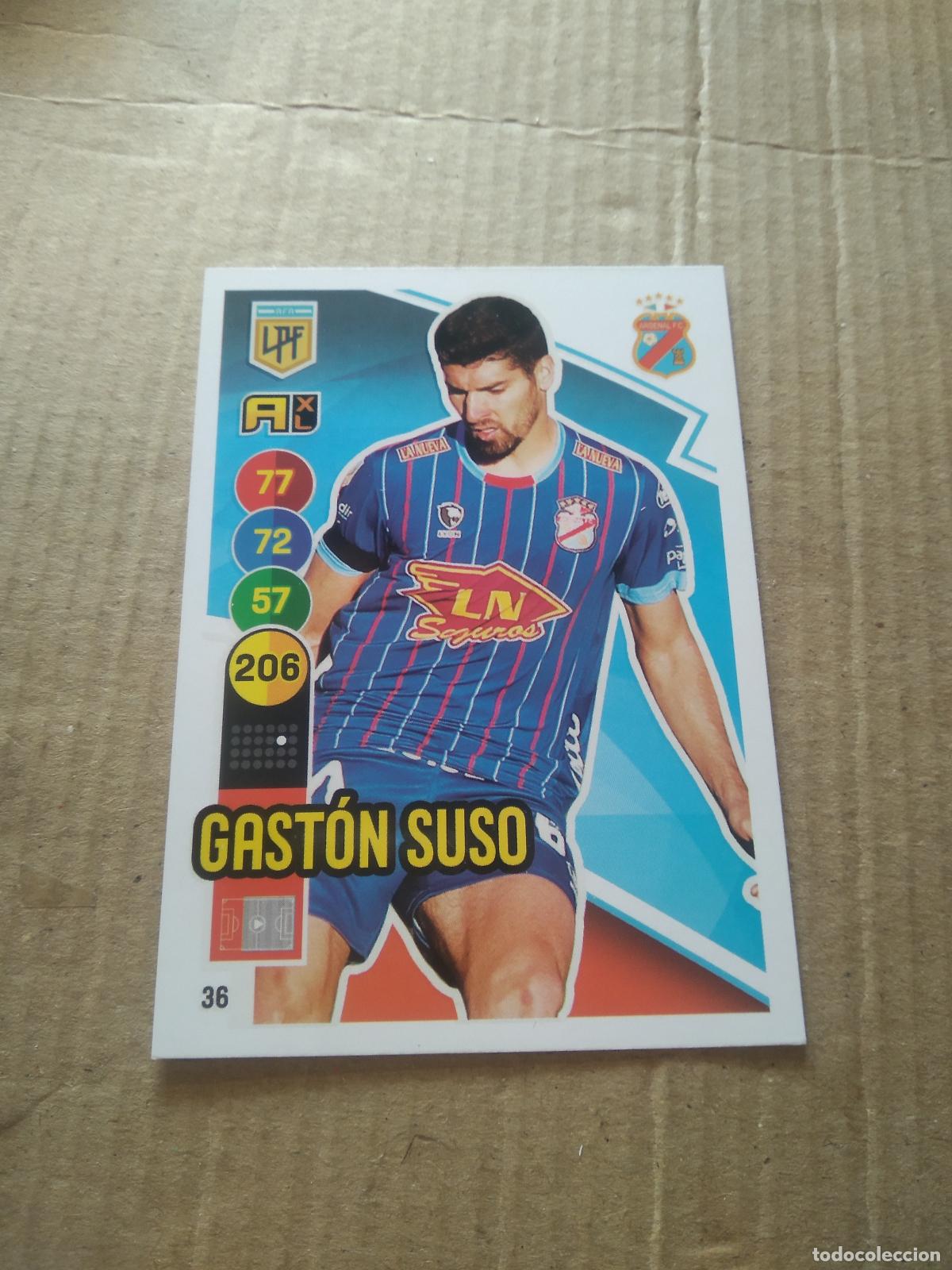 Cartes &agrave; collectionner de Football: 36 GASTON SUSO ARSENAL CROMO FUTBOL ARGENTINO PANINI LIGA ARGENTINA 2021 ADRENALYN