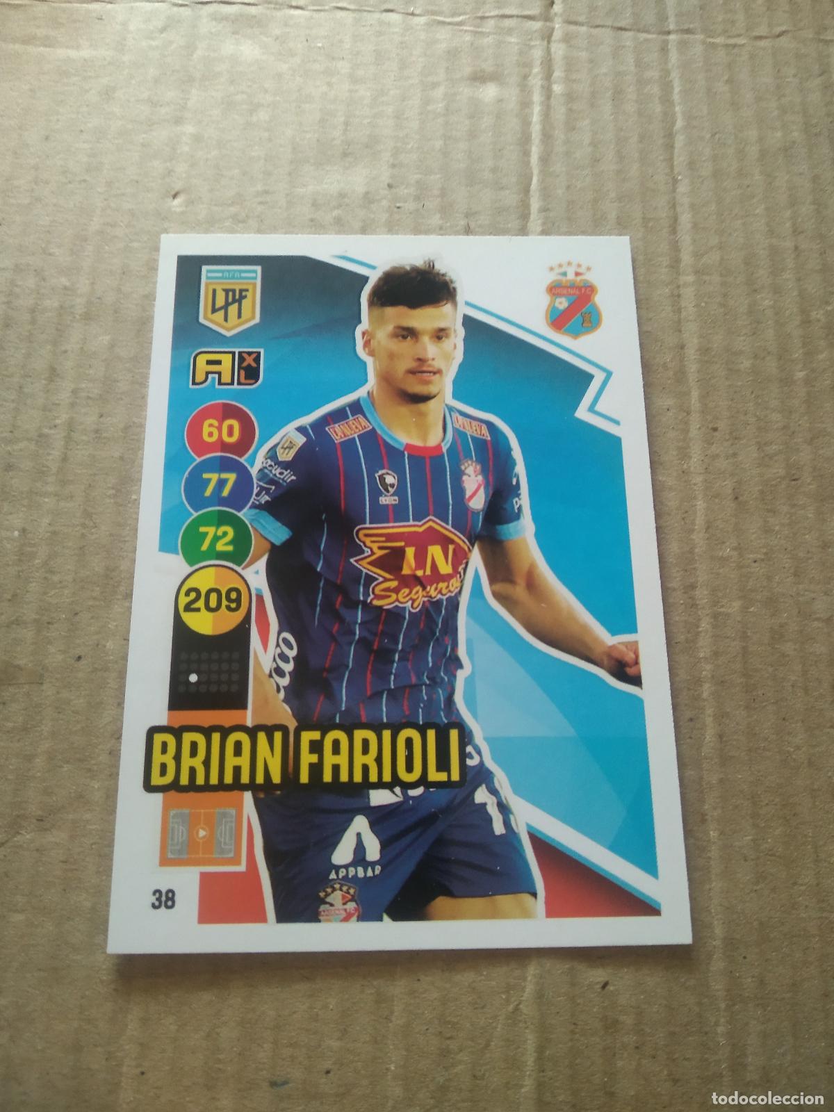 Cartes &agrave; collectionner de Football: 38 BRIAN FARIOLI ARSENAL CROMO FUTBOL ARGENTINO PANINI LIGA ARGENTINA 2021 ADRENALYN
