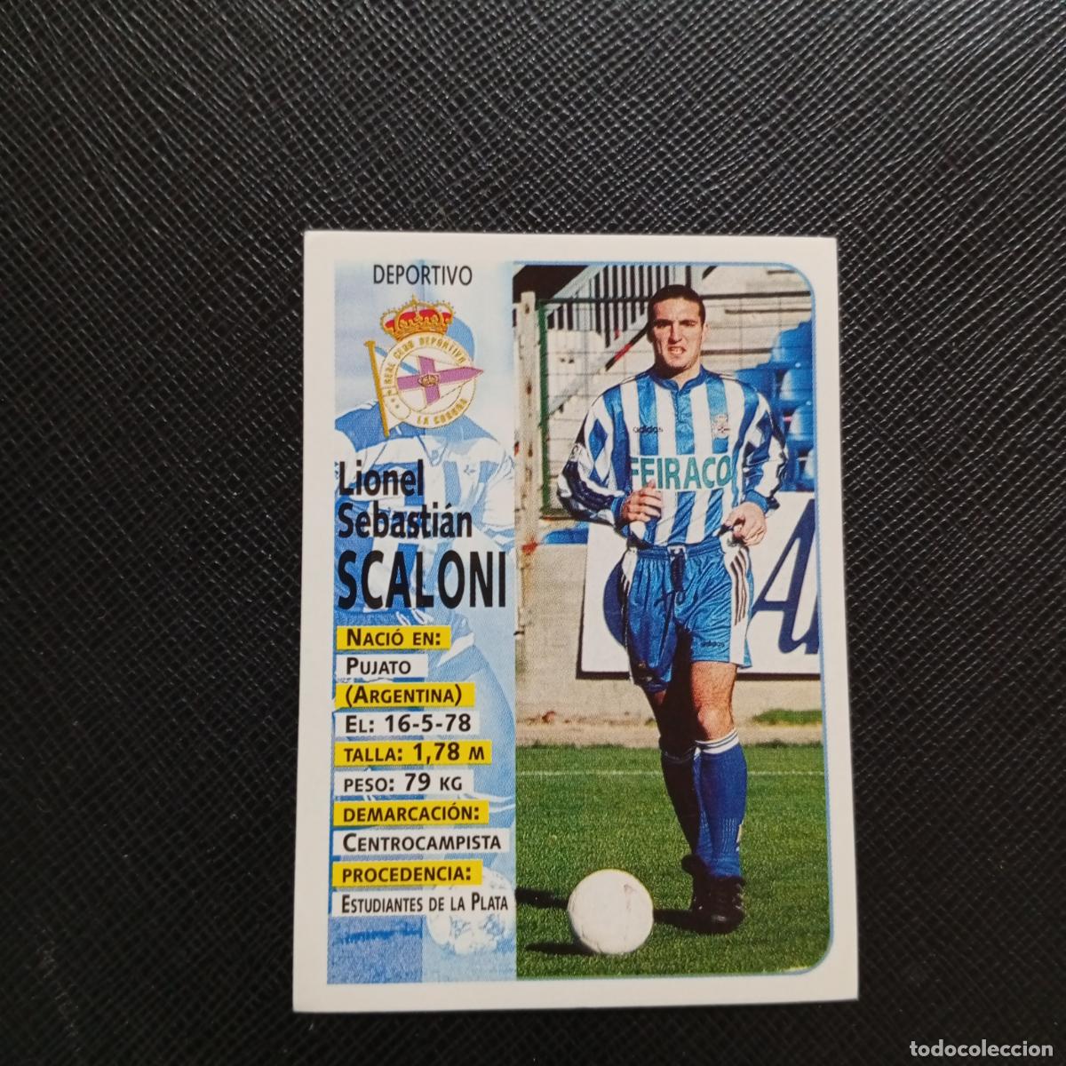 Cartes &agrave; collectionner de Football: 230 SCALONI DEPORTIVO CORU&Ntilde;A PANINI 1998 1999 CROMO FUTBOL 98 99 - SIN PEGAR - A67 PG469