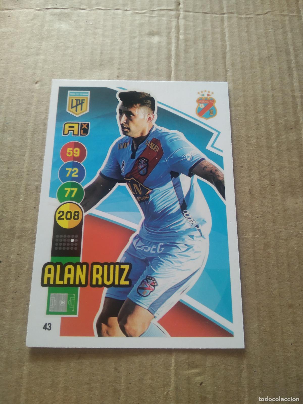 Cartes &agrave; collectionner de Football: 43 ALAN RUIZ ARSENAL CROMO FUTBOL ARGENTINO PANINI LIGA ARGENTINA 2021 ADRENALYN