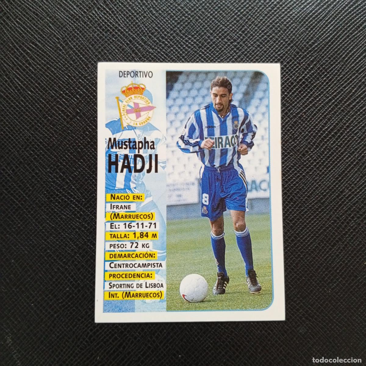 Cartes &agrave; collectionner de Football: 231 HADJI DEPORTIVO CORU&Ntilde;A PANINI 1998 1999 CROMO FUTBOL 98 99 - SIN PEGAR - A67 PG469