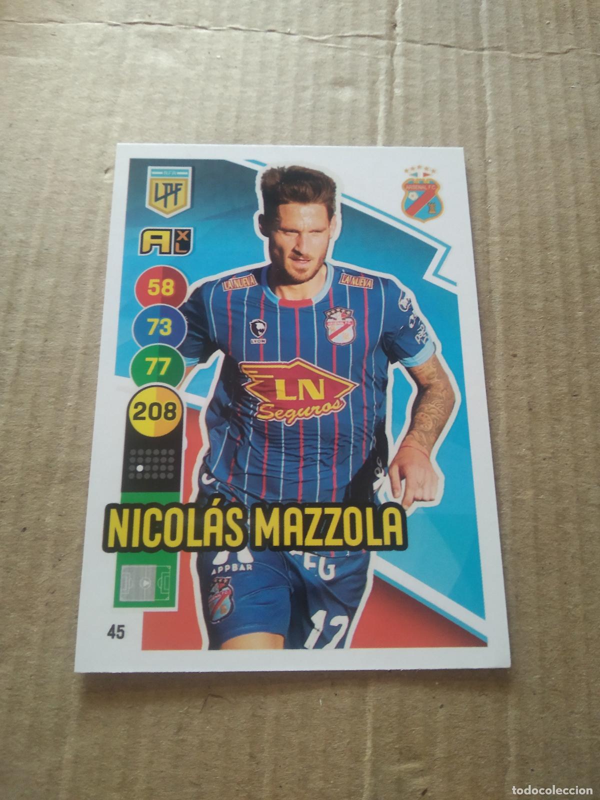 Cartes &agrave; collectionner de Football: 45 NICOLAS MAZZOLA ARSENAL CROMO FUTBOL ARGENTINO PANINI LIGA ARGENTINA 2021 ADRENALYN