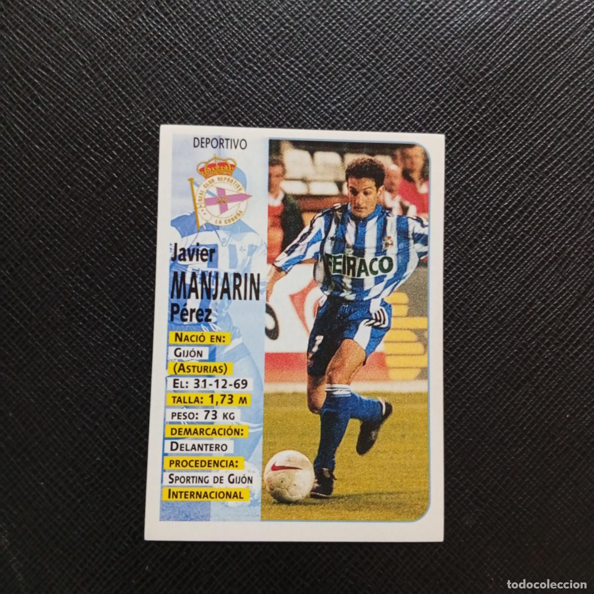 Cartes &agrave; collectionner de Football: 233 MANJARIN DEPORTIVO CORU&Ntilde;A PANINI 1998 1999 CROMO FUTBOL 98 99 - SIN PEGAR - A67 PG469
