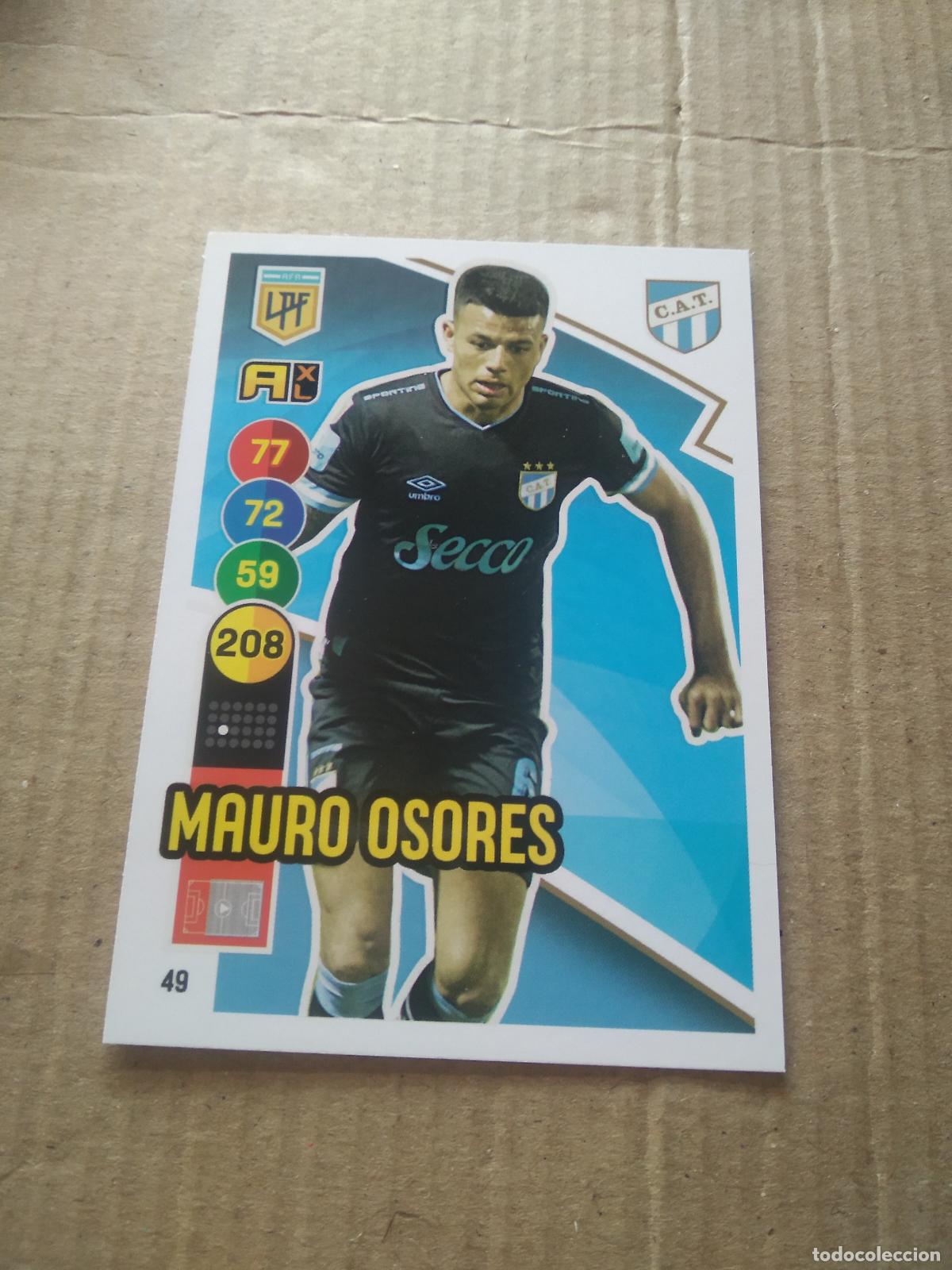 Cartes &agrave; collectionner de Football: 49 MAURO OSORES ATLETICO TUCUMAN CROMO FUTBOL ARGENTINO PANINI LIGA ARGENTINA 2021 ADRENALYN