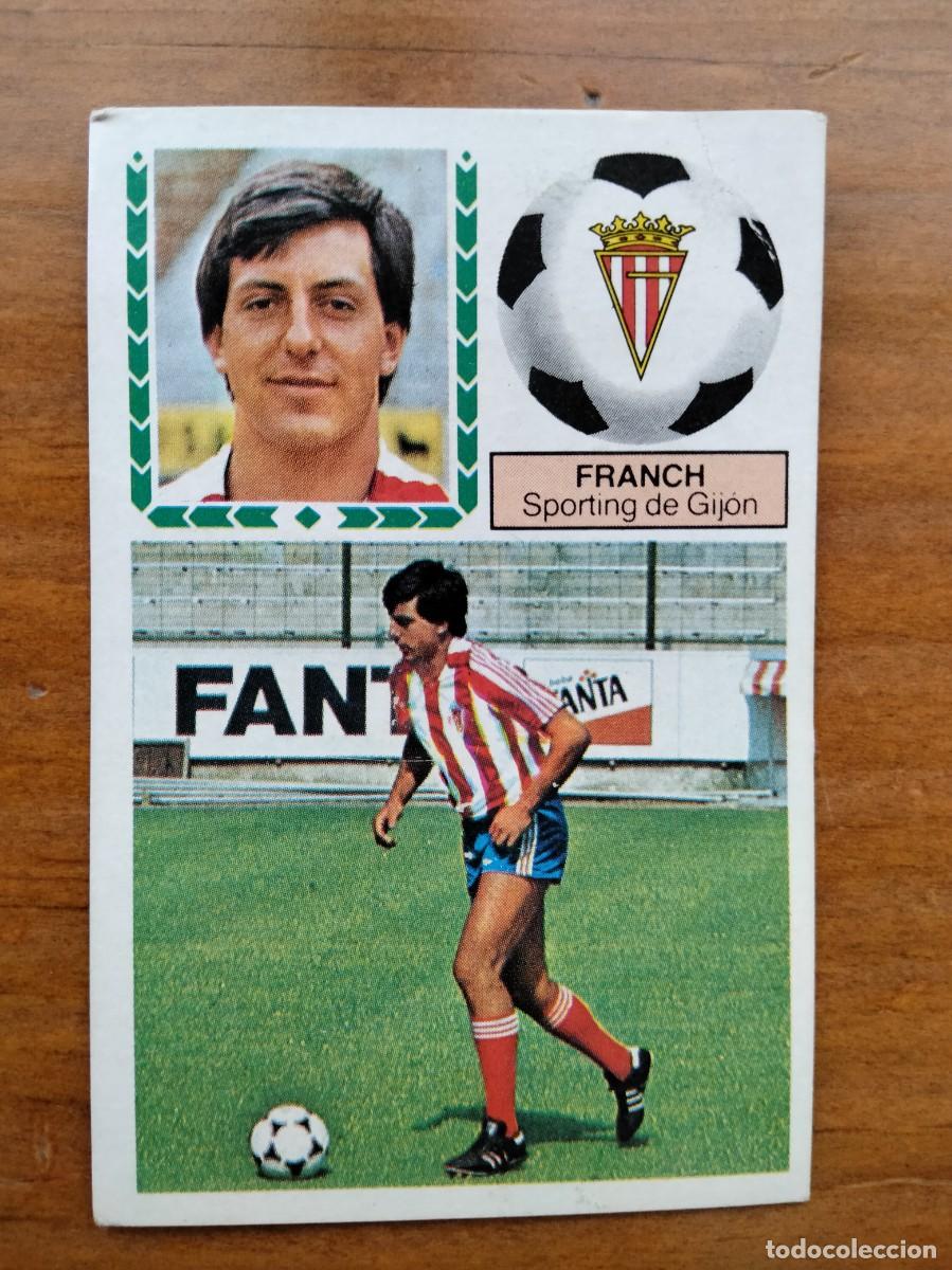 Cartes &agrave; collectionner de Football: Franch fichaje 42 bis Sporting Gij&oacute;n cromo &aacute;lbum liga Este 83 84