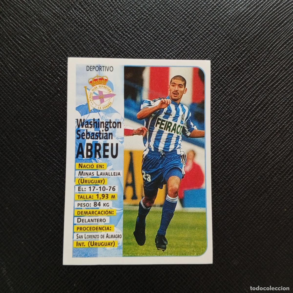 Cartes &agrave; collectionner de Football: 235 ABREU DEPORTIVO CORU&Ntilde;A PANINI 1998 1999 CROMO FUTBOL 98 99 - SIN PEGAR - A67 PG478