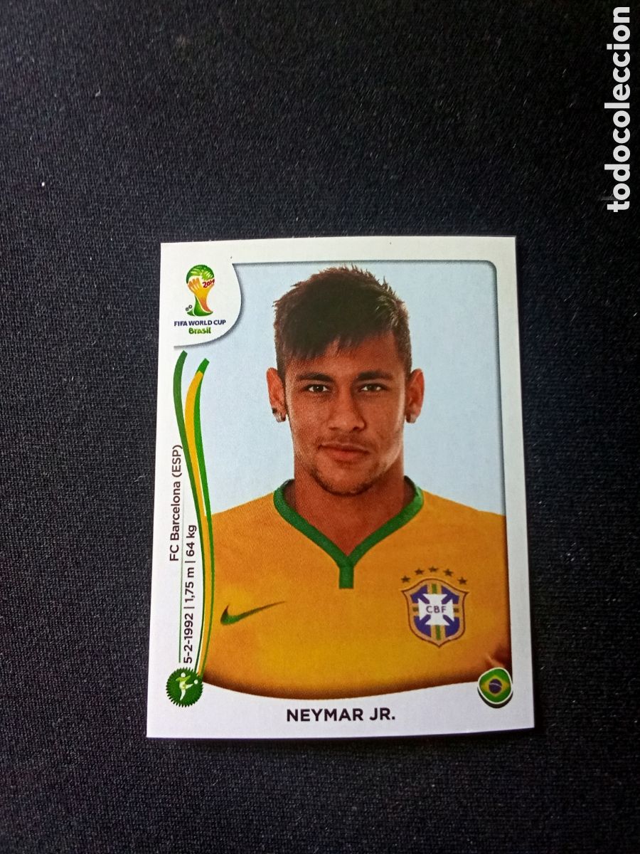 Cartes &agrave; collectionner de Football: NEYMAR SELECCION BRASIL 48 MUNDIAL BRASIL 2014 PANINI NUNCA PEGADO