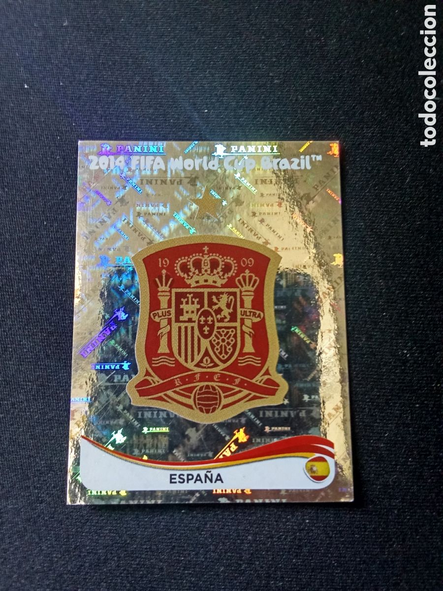 Cartes &agrave; collectionner de Football: N&ordm; 108 ESCUDO ESPA&Ntilde;A CROMO PANINI MUNDIAL BRASIL 2014