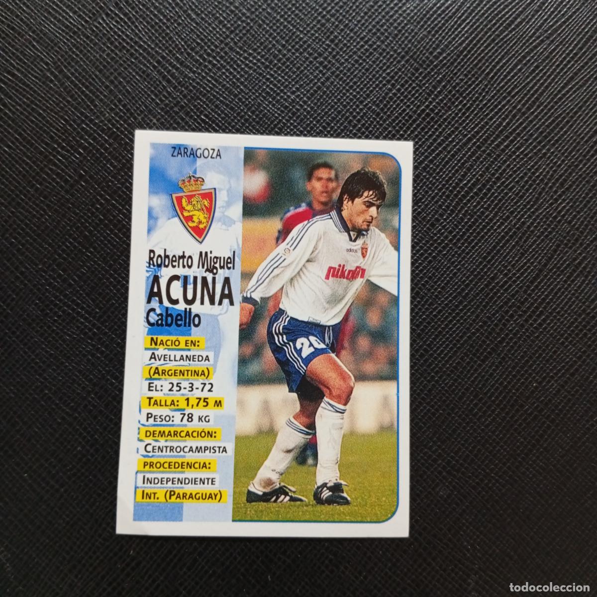 Fu&szlig;ball-Sticker: 246 ACU&Ntilde;A ZARAGOZA PANINI 1998 1999 CROMO FUTBOL 98 99 - SIN PEGAR - A67 PG487