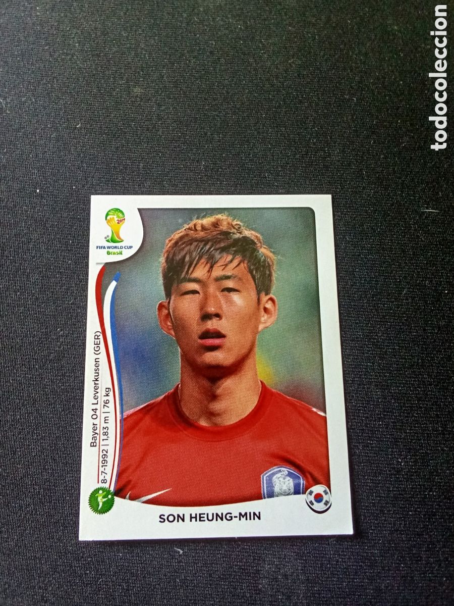 Fu&szlig;ball-Sticker: SON HEUNG MING COREA N&ordm; 635 CROMO PANINI BRASIL 2014 MUNDIAL. SIN PEGAR