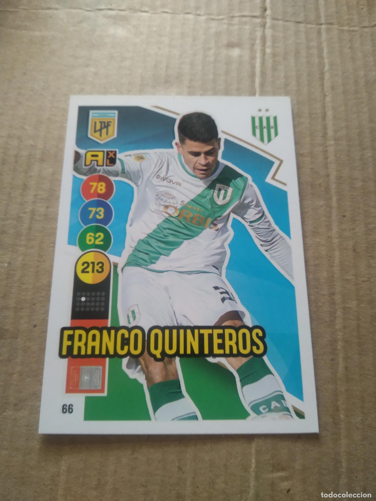 Fu&szlig;ball-Sticker: 66 FRNCO QUINTEROS BANFIELD CROMO FUTBOL ARGENTINO PANINI LIGA ARGENTINA 2021 ADRENALYN