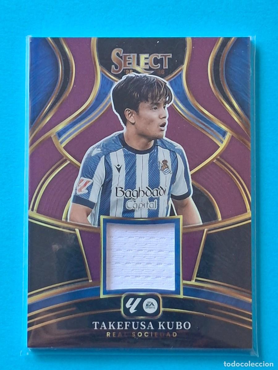 Fu&szlig;ball-Sticker: MEMORABILIA Purple 40/49 #SM-TK TAKEFUSA KUBO (Real Sociedad) Panini SELECT La Liga 2025-26