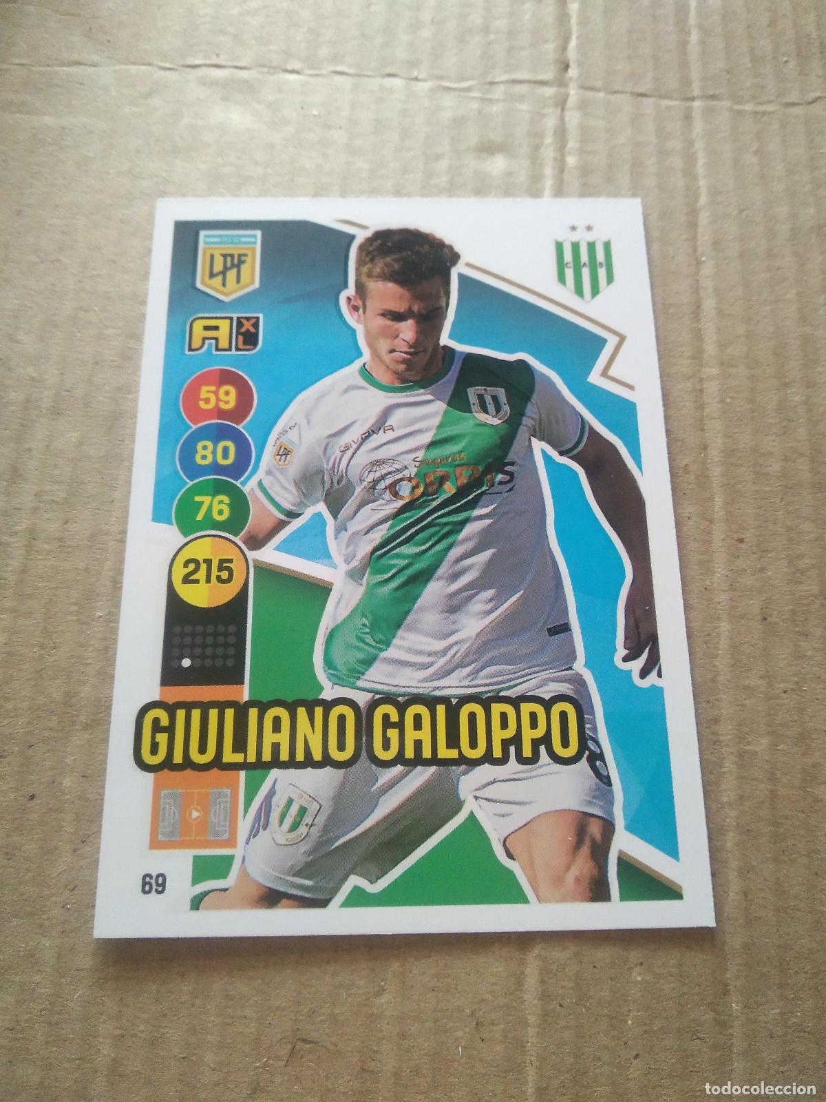 Fu&szlig;ball-Sticker: 69 GIULIANO GALOPPO BANFIELD CROMO FUTBOL ARGENTINO PANINI LIGA ARGENTINA 2021 ADRENALYN