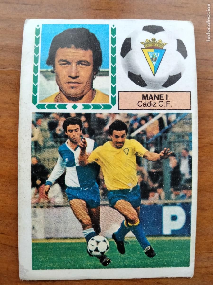 Fu&szlig;ball-Sticker: Mane I baja Cadiz cromo &aacute;lbum liga Este 83 84