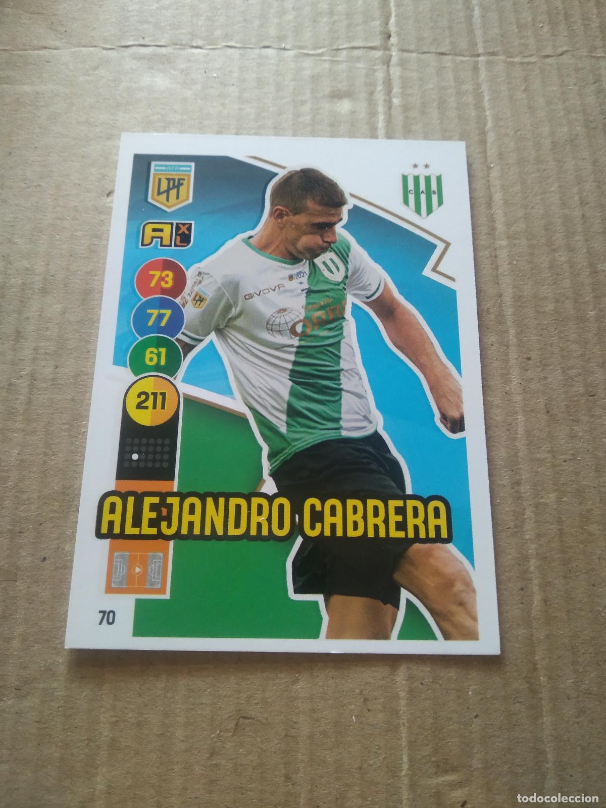 Fu&szlig;ball-Sticker: 70 ALEJANDRO CABRERA BANFIELD CROMO FUTBOL ARGENTINO PANINI LIGA ARGENTINA 2021 ADRENALYN