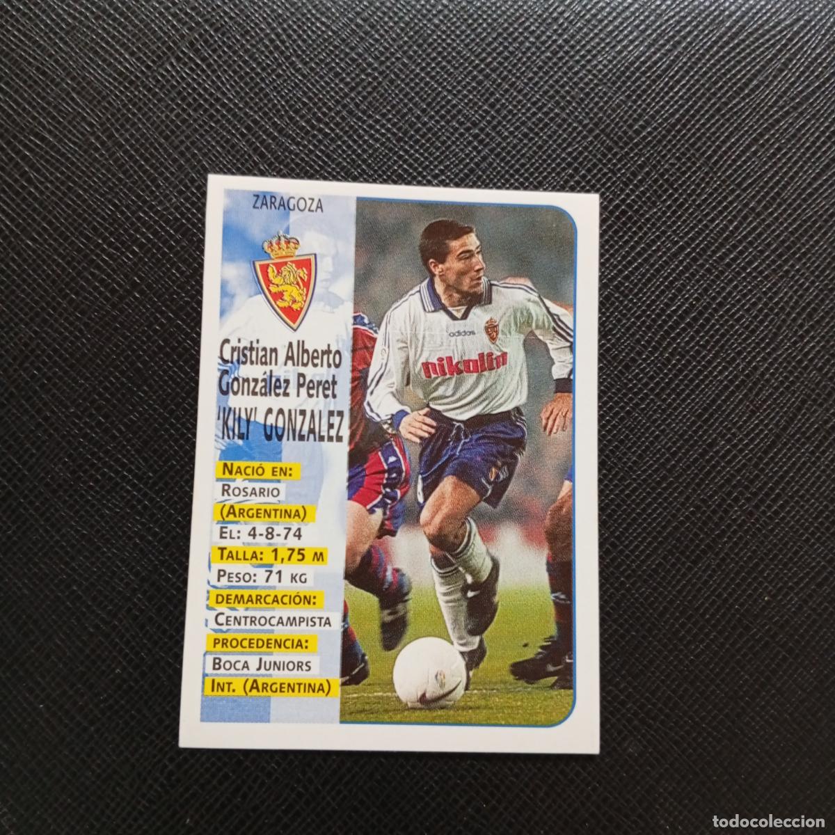 Cartes &agrave; collectionner de Football: 249 KILY GONZALEZ ZARAGOZA PANINI 1998 1999 CROMO FUTBOL 98 99 - SIN PEGAR - A67 PG487