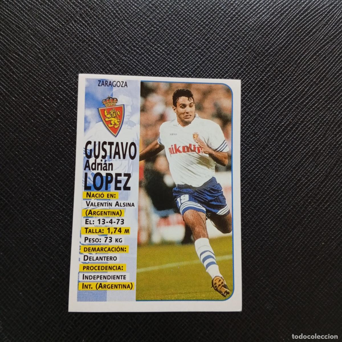 Cartes &agrave; collectionner de Football: 251 GUSTAVO LOPEZ ZARAGOZA PANINI 1998 1999 CROMO FUTBOL 98 99 - SIN PEGAR - A67 PG487