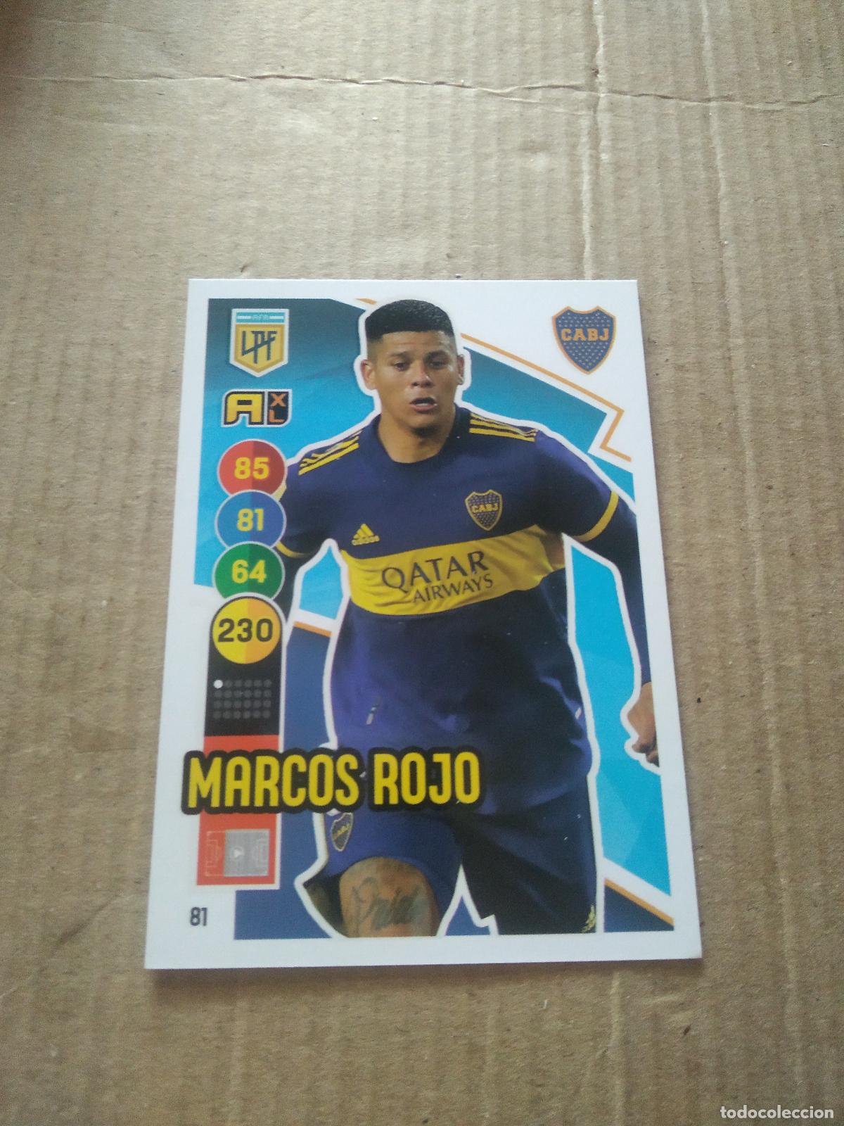 Cromos de Futebol: 81 MARCOS ROJO BOCA JUNIORS CROMO FUTBOL ARGENTINO PANINI LIGA ARGENTINA 2021 ADRENALYN