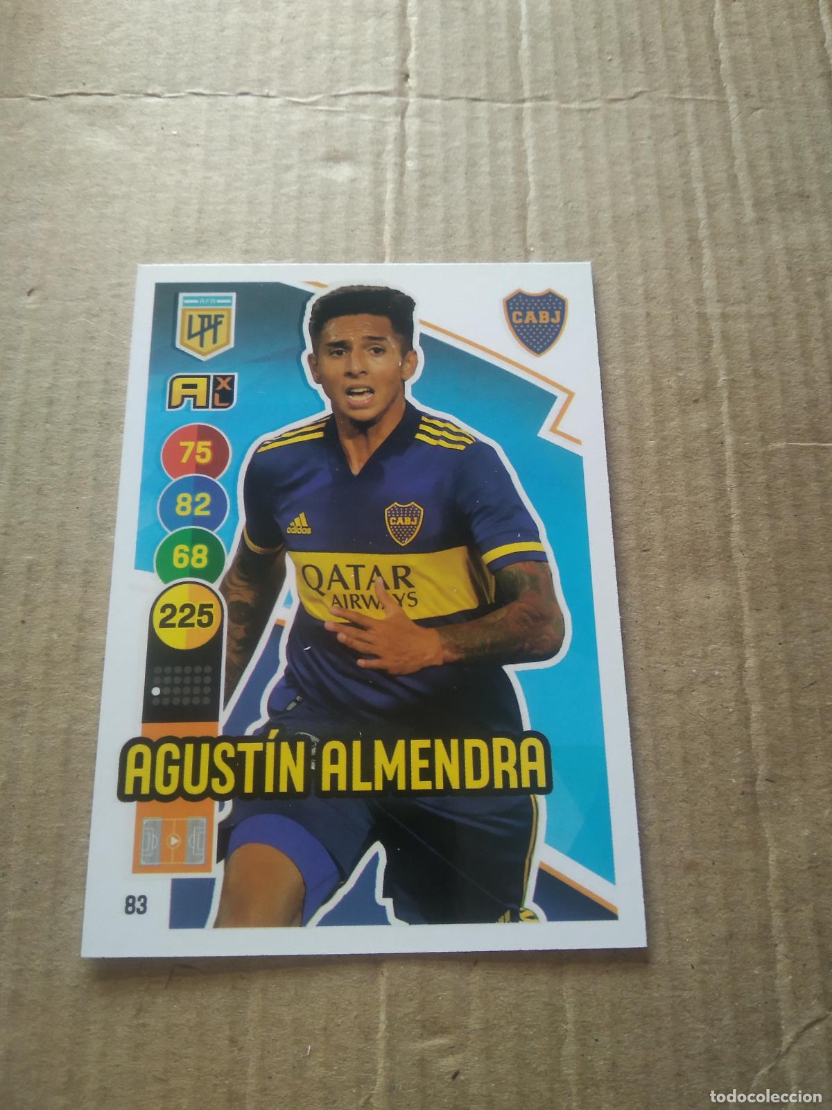 Cromos de Futebol: 83 AGUSTIN ALMENDRA BOCA JUNIORS CROMO FUTBOL ARGENTINO PANINI LIGA ARGENTINA 2021 ADRENALYN