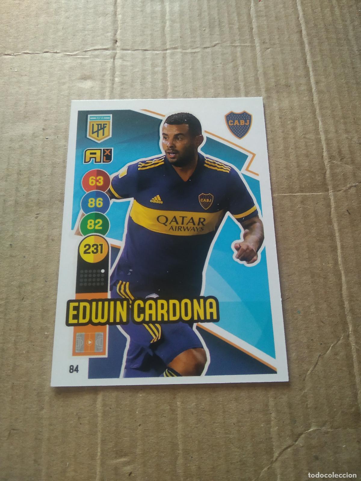 Cromos de Futebol: 84 EDWIN CARDONA BOCA JUNIORS CROMO FUTBOL ARGENTINO PANINI LIGA ARGENTINA 2021 ADRENALYN