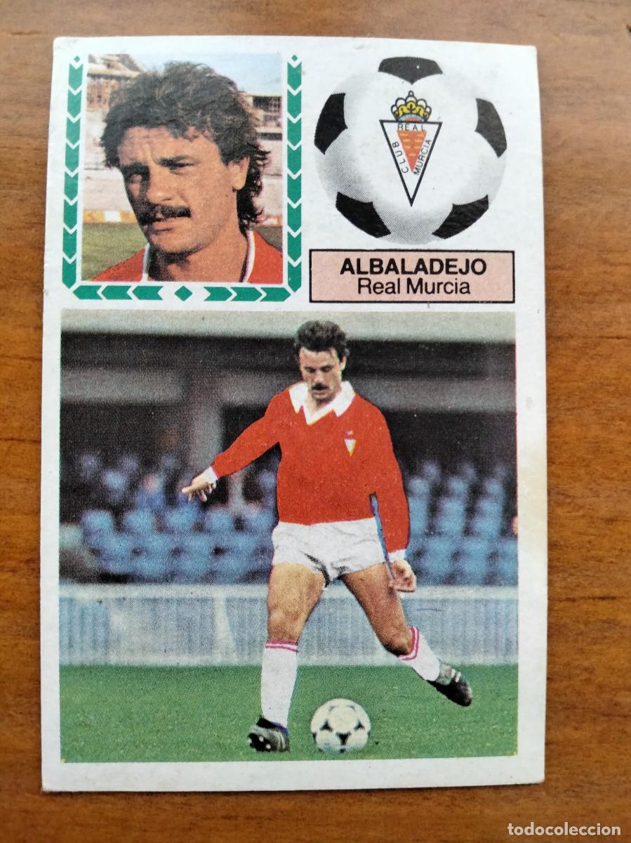 Cromos de F&uacute;tbol: Albaladejo fichaje 2 Murcia versi&oacute;n pintado dif&iacute;cil cromo &aacute;lbum liga Este 83 84
