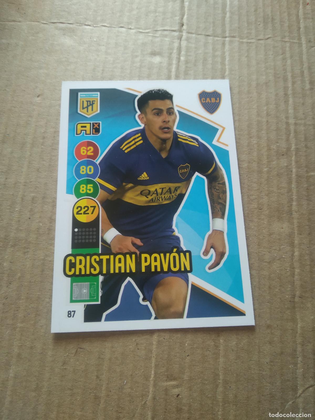 Cromos de Futebol: 87 CRISTIAN PAVON BOCA JUNIORS CROMO FUTBOL ARGENTINO PANINI LIGA ARGENTINA 2021 ADRENALYN
