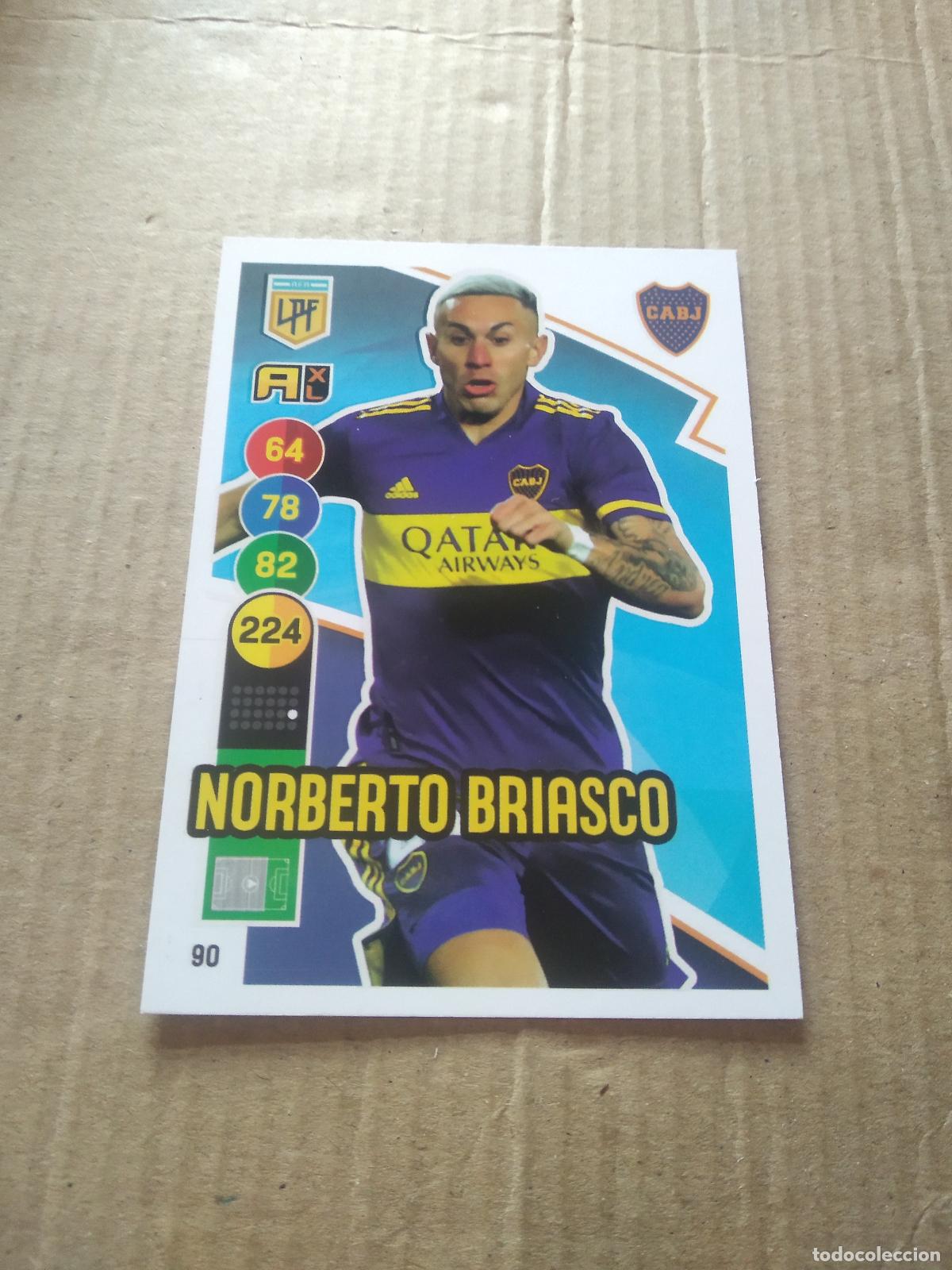 Cromos de Futebol: 90 NORBERTO BRIASCO BOCA JUNIORS CROMO FUTBOL ARGENTINO PANINI LIGA ARGENTINA 2021 ADRENALYN