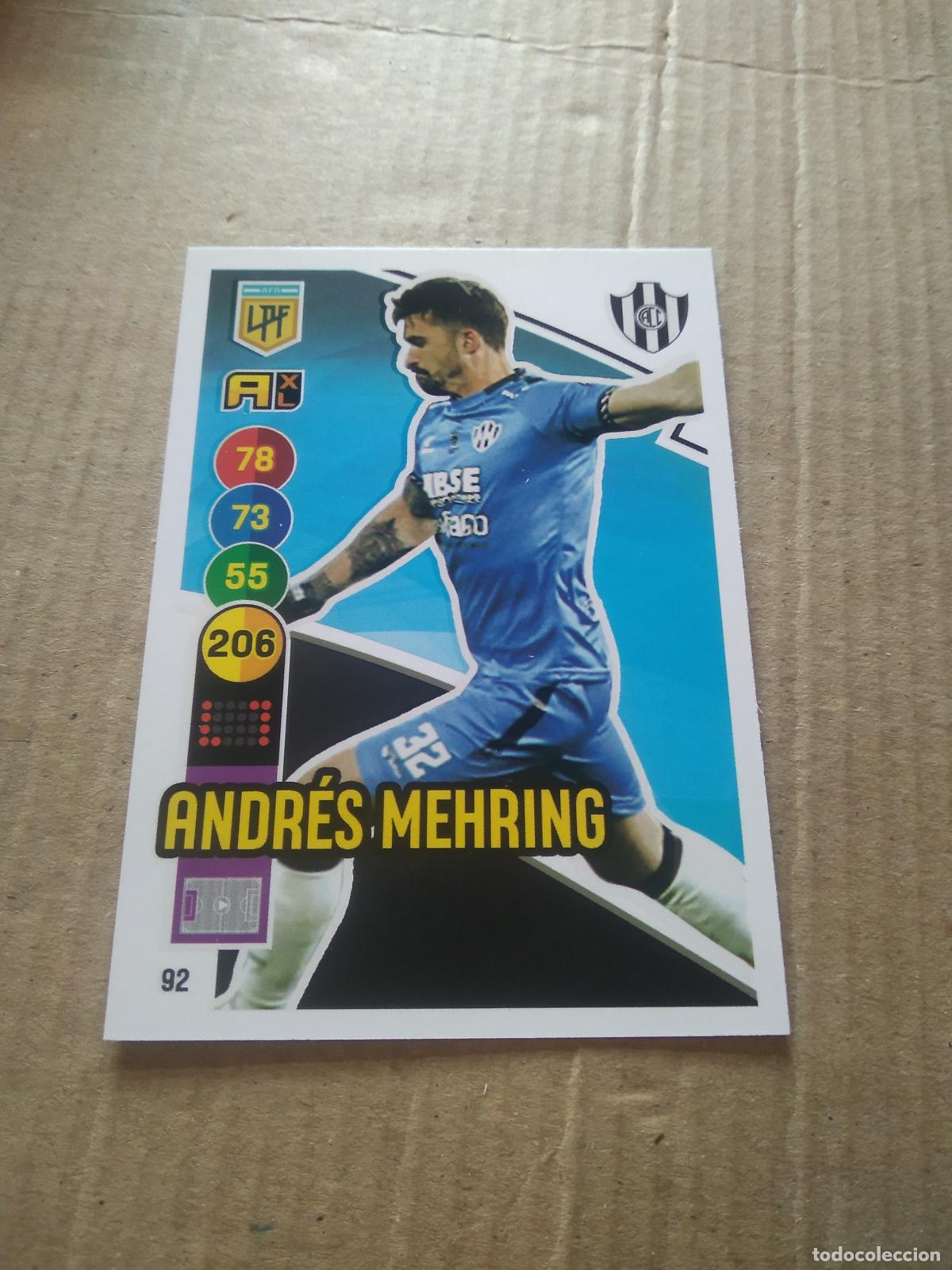 Cromos de Futebol: 92 ANDRES MEHRING CENTRAL CORDOBA CROMO FUTBOL ARGENTINO PANINI LIGA ARGENTINA 2021 ADRENALYN