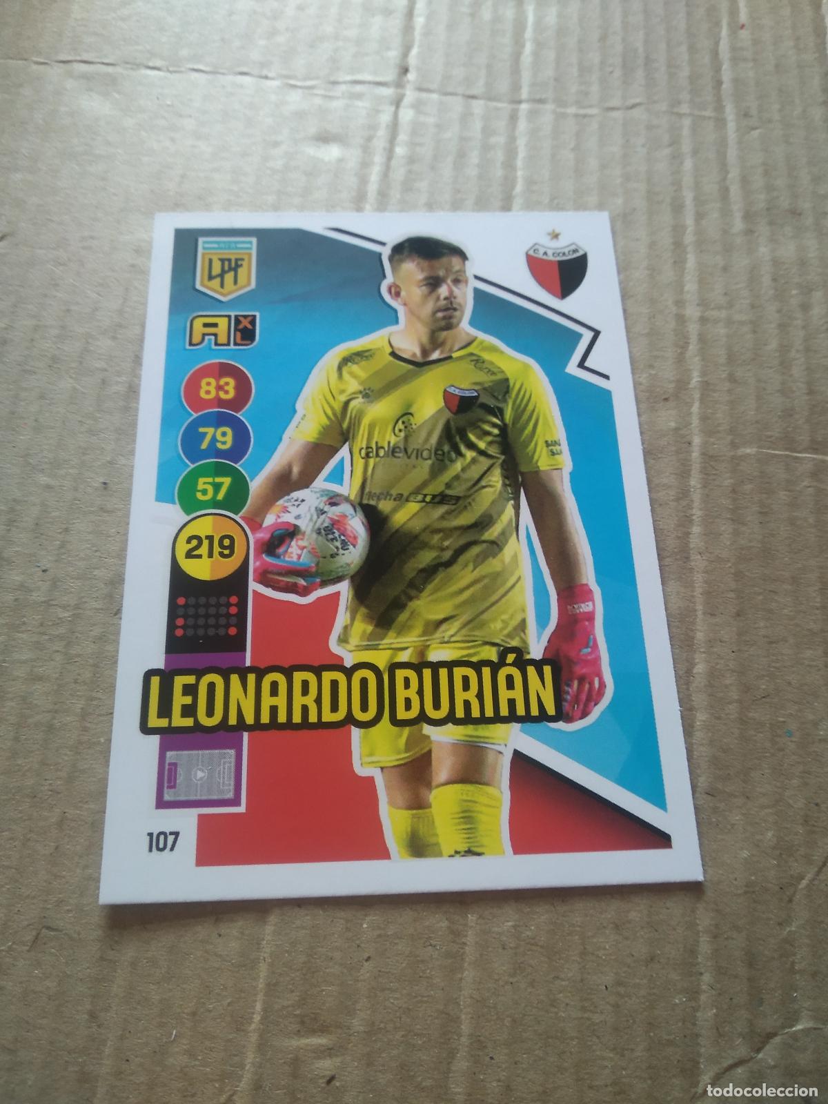 Cromos de Futebol: 107 LEONARDO BURIAN COLON CROMO FUTBOL ARGENTINO PANINI LIGA ARGENTINA 2021 ADRENALYN