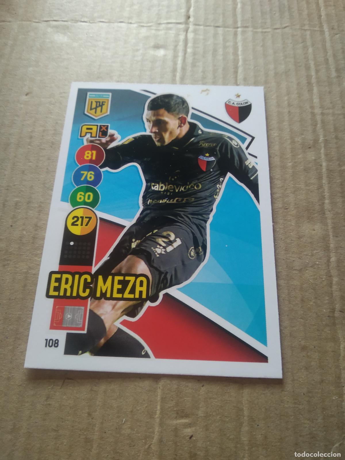 Figurine di Calcio: 108 ERIC MEZA COLON CROMO FUTBOL ARGENTINO PANINI LIGA ARGENTINA 2021 ADRENALYN