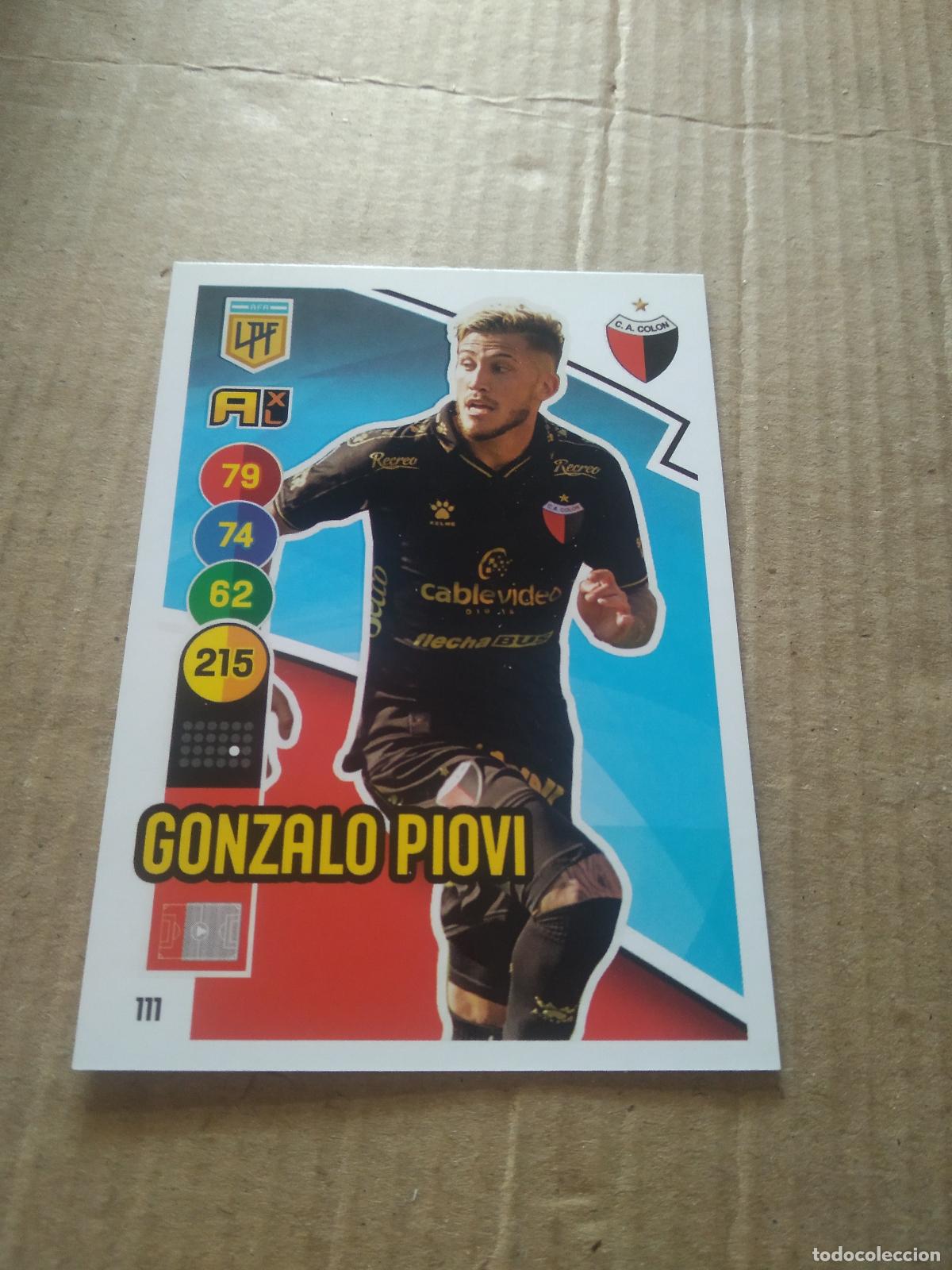 Figurine di Calcio: 111 GONZALO PIOVI COLON CROMO FUTBOL ARGENTINO PANINI LIGA ARGENTINA 2021 ADRENALYN