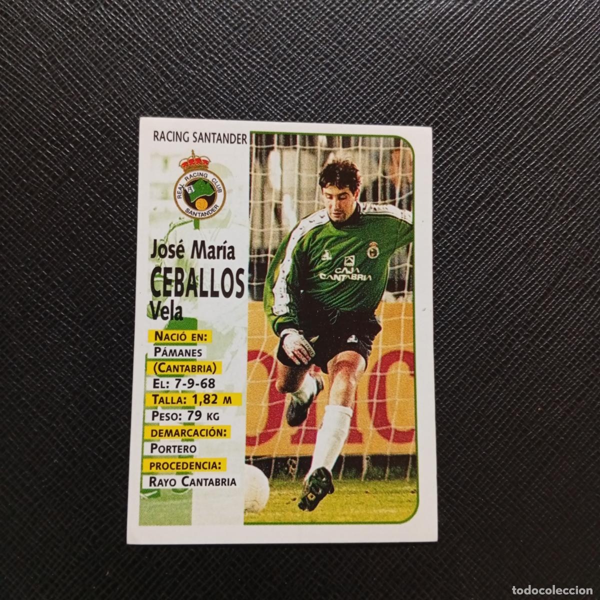 Figurine di Calcio: 276 CEBALLOS RACING SANTANDER PANINI 1998 1999 CROMO FUTBOL 98 99 - SIN PEGAR - A67 PG505