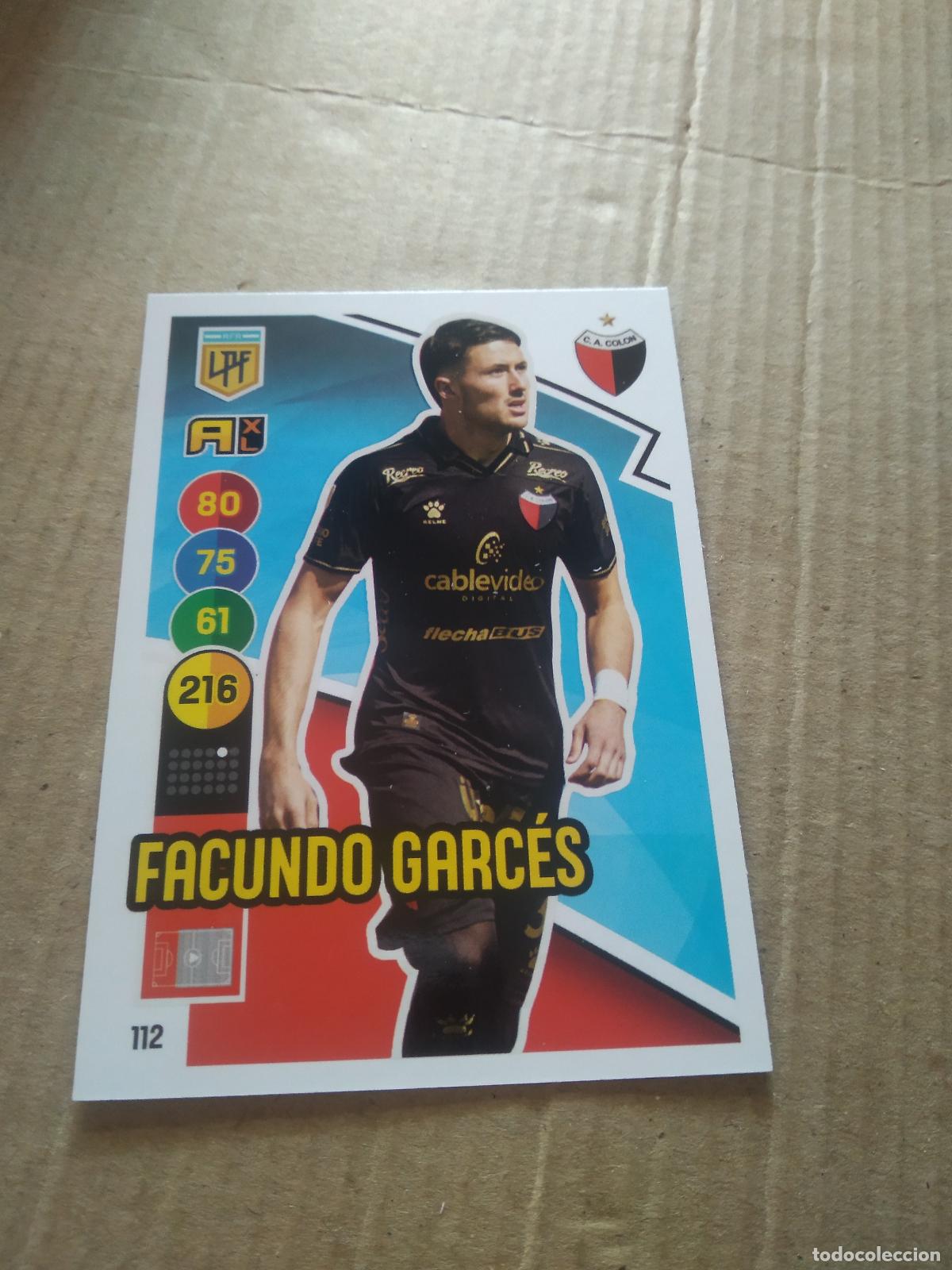 Figurine di Calcio: 112 FACUNDO GARCES COLON CROMO FUTBOL ARGENTINO PANINI LIGA ARGENTINA 2021 ADRENALYN