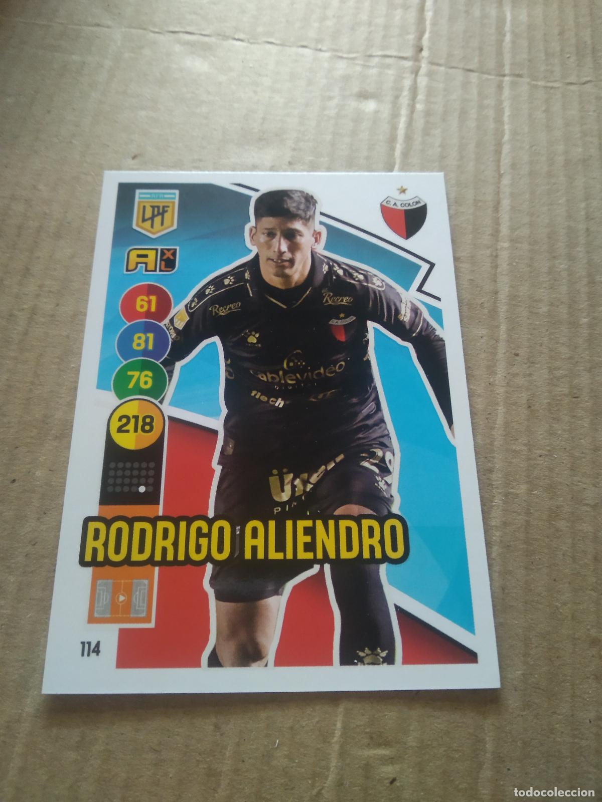 Figurine di Calcio: 114 RODRIGO ALIENDRO COLON CROMO FUTBOL ARGENTINO PANINI LIGA ARGENTINA 2021 ADRENALYN