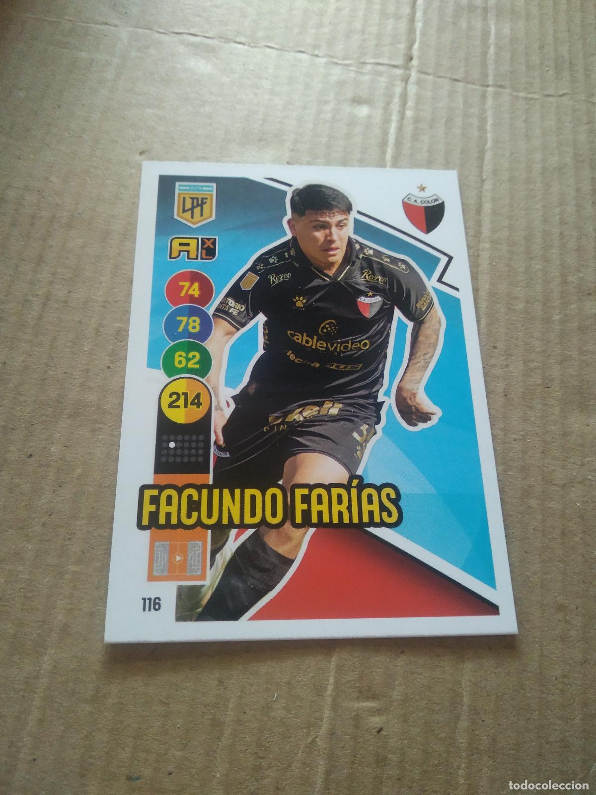Figurine di Calcio: 116 FACUNDO FARIAS COLON CROMO FUTBOL ARGENTINO PANINI LIGA ARGENTINA 2021 ADRENALYN