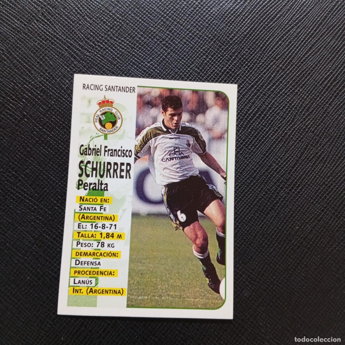 Figurine di Calcio: 278 SCHURRER RACING SANTANDER PANINI 1998 1999 CROMO FUTBOL 98 99 - SIN PEGAR - A67 PG514