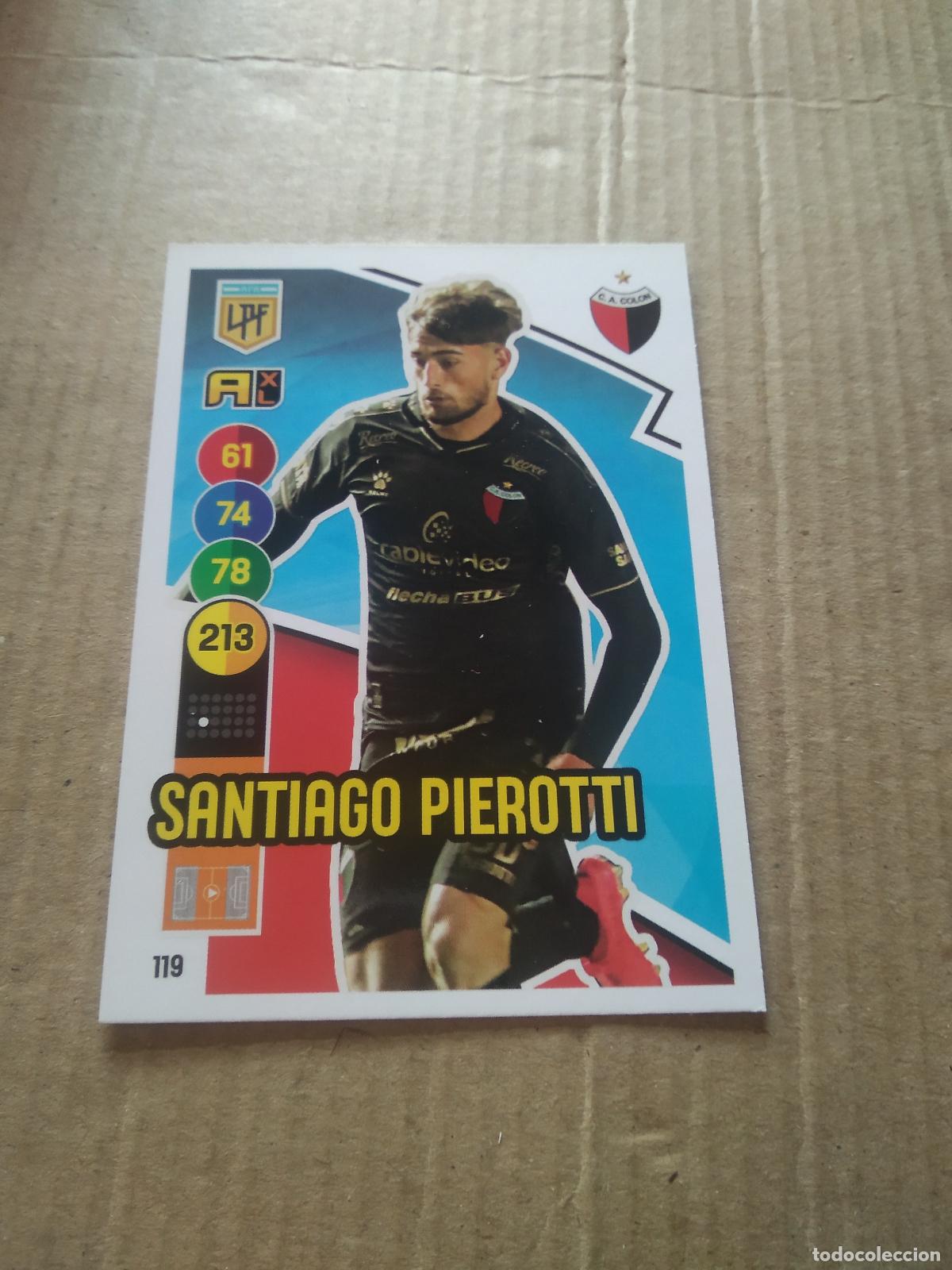 Figurine di Calcio: 119 SANTIAGO PIEROTTI COLON CROMO FUTBOL ARGENTINO PANINI LIGA ARGENTINA 2021 ADRENALYN