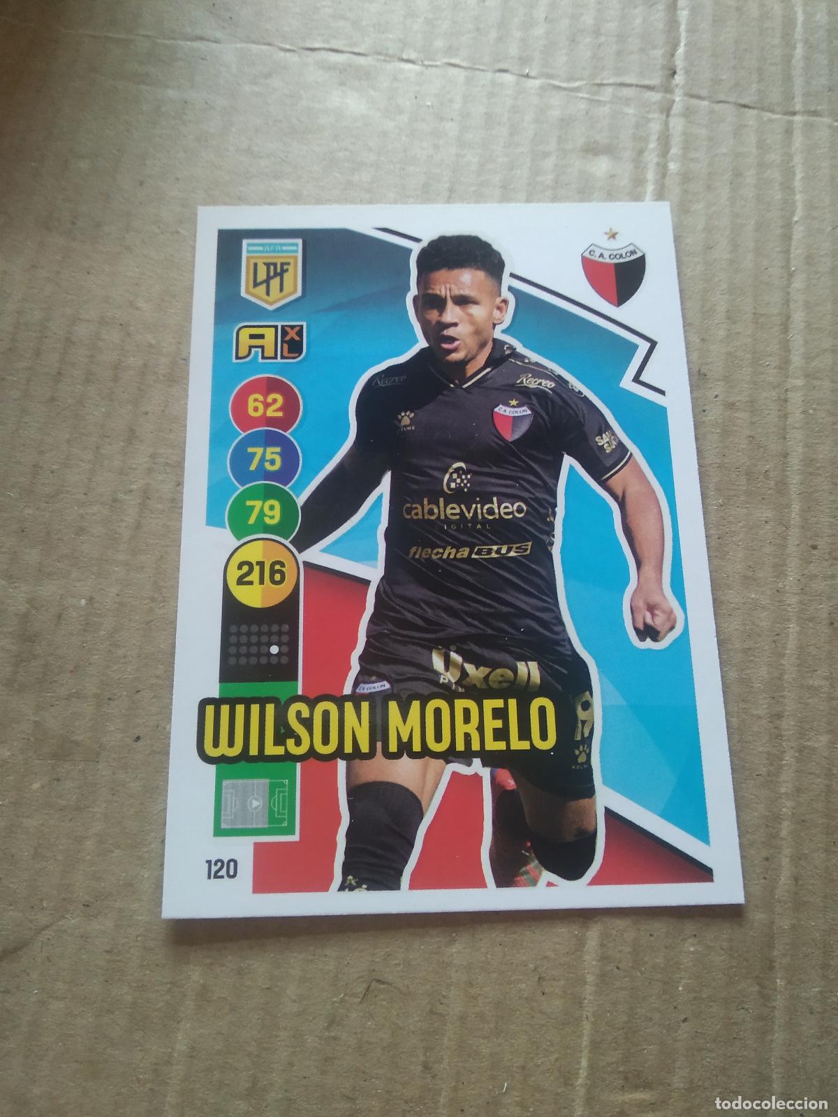 Figurine di Calcio: 120 WILSON MORELO COLON CROMO FUTBOL ARGENTINO PANINI LIGA ARGENTINA 2021 ADRENALYN