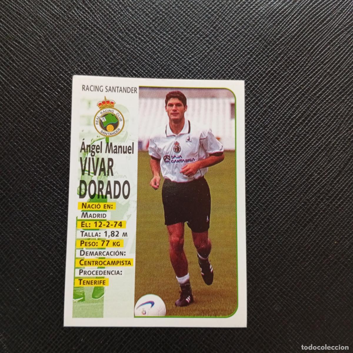 Football Stickers: 282 VIVAR DORADO RACING SANTANDER PANINI 1998 1999 CROMO FUTBOL 98 99 - - A67 PG514 - VER TRASERA