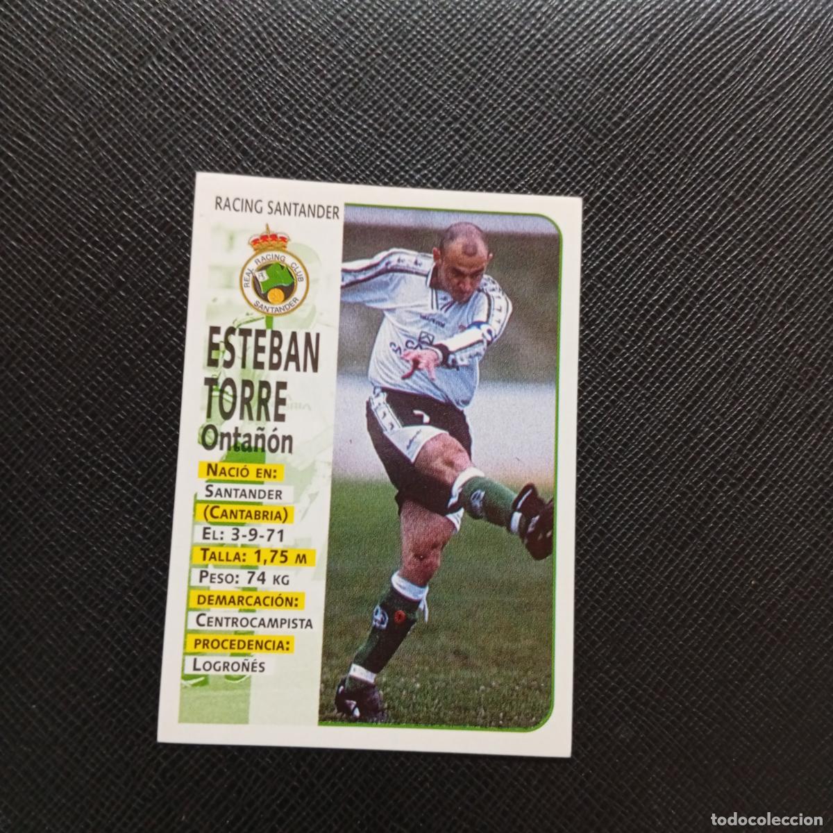 Cromos de F&uacute;tbol: 286 ESTEBAN TORRE RACING SANTANDER PANINI 1998 1999 CROMO FUTBOL 98 99 - - A67 PG514 - VER TRASRERA