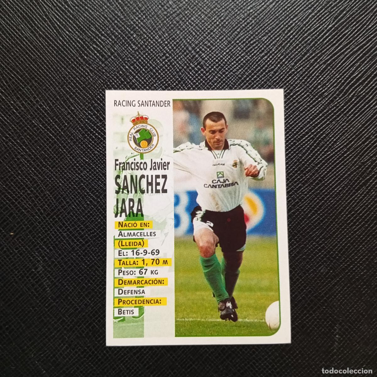 Cromos de F&uacute;tbol: 288 SANCHEZ JARA RACING SANTANDER PANINI 1998 1999 CROMO FUTBOL 98 99 - - A67 PG514 - VER TRASERA