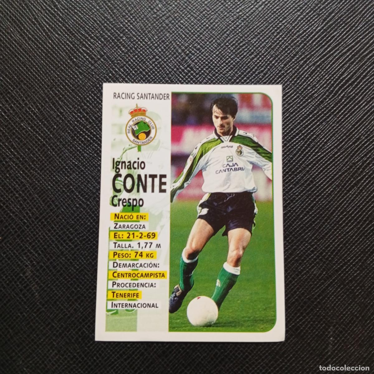 Cromos de F&uacute;tbol: 289 CONTE RACING SANTANDER PANINI 1998 1999 CROMO FUTBOL 98 99 - SIN PEGAR - A67 PG523